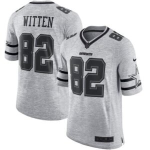 Nike Dallas Cowboys #82 Jason Witten Gray Stitched NFL Limited Gridiron Gray II Jersey
