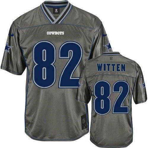Nike Dallas Cowboys #82 Jason Witten Grey Stitched NFL Elite Vapor Jersey