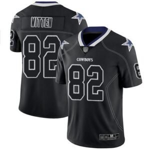 Nike Dallas Cowboys #82 Jason Witten Lights Out Black Stitched NFL Limited Rush Jersey