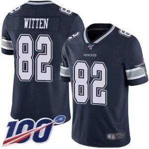 Nike Dallas Cowboys #82 Jason Witten Navy Blue Team Color Stitched NFL 100th Season Vapor Limited Jersey
