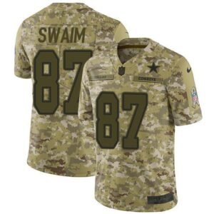 Nike Dallas Cowboys #87 Geoff Swaim Camo Stitched NFL Limited 2018 Salute To Service Jersey