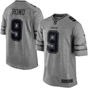 Nike Dallas Cowboys #9 Tony Romo Gray Stitched NFL Limited Gridiron Gray Jersey