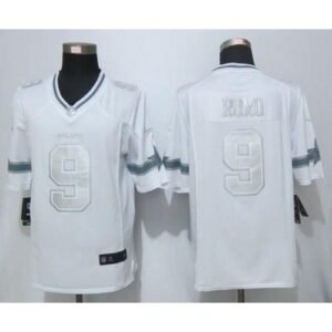 Nike Dallas Cowboys #9 Tony Romo White Stitched NFL Limited Platinum Jersey