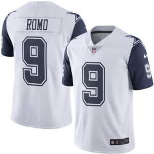Nike Dallas Cowboys #9 Tony Romo White Stitched NFL Limited Rush Jersey