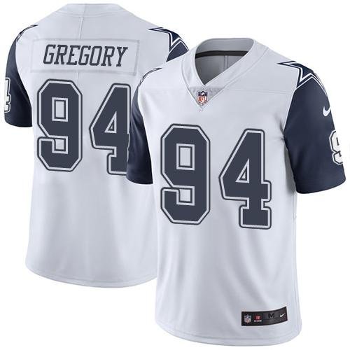 Nike Dallas Cowboys #94 Randy Gregory White Stitched NFL Limited Rush Jersey