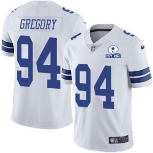 Nike Dallas Cowboys #94 Randy Gregory White Stitched With Established In 1960 Patch NFL Vapor Untouchable Limited Jersey