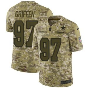 Nike Dallas Cowboys #97 Everson Griffen Camo Stitched NFL Limited 2018 Salute To Service Jersey