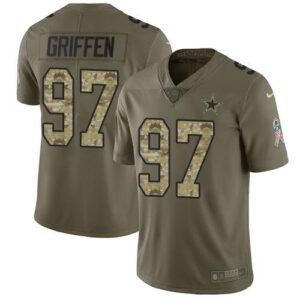 Nike Dallas Cowboys #97 Everson Griffen Olive/Camo Stitched NFL Limited 2017 Salute To Service Jersey