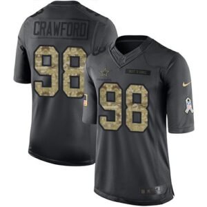 Nike Dallas Cowboys #98 Tyrone Crawford Black Stitched NFL Limited 2016 Salute To Service Jersey