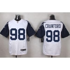 Nike Dallas Cowboys #98 Tyrone Crawford White Stitched NFL Elite Rush Jersey