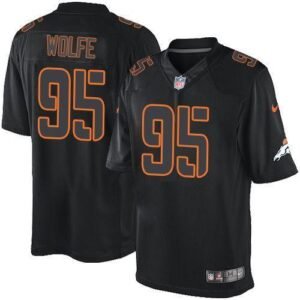Nike Denver Broncos #95 Derek Wolfe Black Stitched NFL Impact Limited Jersey
