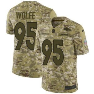 Nike Denver Broncos #95 Derek Wolfe Camo Stitched NFL Limited 2018 Salute To Service Jersey
