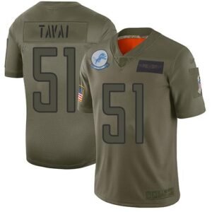 Nike Detroit Lions #51 Jahlani Tavai Camo Stitched NFL Limited 2019 Salute To Service Jersey