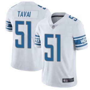 Nike Detroit Lions #51 Jahlani Tavai White Stitched NFL Vapor Untouchable Limited Jersey