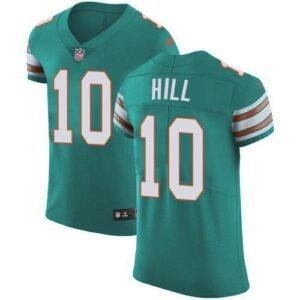 Nike Dolphins #10 Tyreek Hill Aqua Green Alternate Stitched NFL New Elite Jersey
