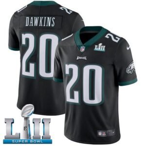 Philadelphia Eagles #20 Brian Dawkins Black Alternate Super Bowl LII Stitched NFL Vapor Untouchable Limited Jersey