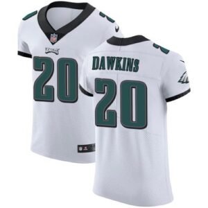 Philadelphia Eagles #20 Brian Dawkins White Stitched NFL Vapor Untouchable Elite Jersey