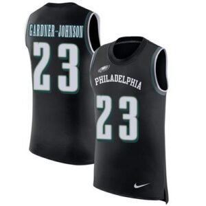 Philadelphia Eagles #23 C.J. Gardner-Johnson Black Alternate Stitched NFL Limited Rush Tank Top Jersey