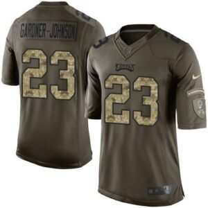 Philadelphia Eagles #23 C.J. Gardner-Johnson Green Stitched NFL Limited 2015 Salute To Service Jersey