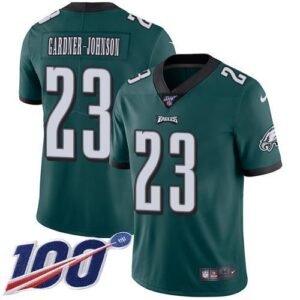 Philadelphia Eagles #23 C.J. Gardner-Johnson Green Team Color Stitched NFL 100th Season Vapor Untouchable Limited Jersey