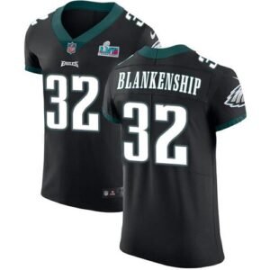 Philadelphia Eagles #32 Reed Blankenship Black Alternate Super Bowl LVII Patch Stitched NFL New Elite Jersey