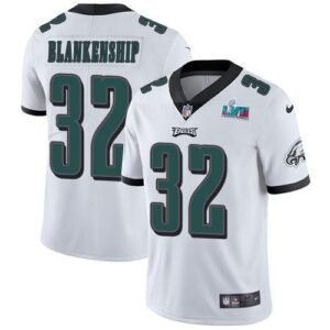 Philadelphia Eagles #32 Reed Blankenship White Super Bowl LVII Patch Stitched NFL Vapor Untouchable Limited Jersey