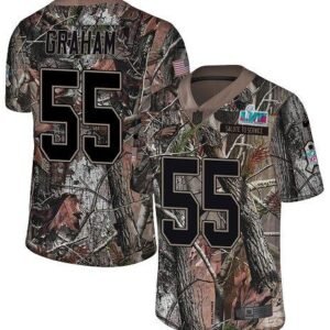 Philadelphia Eagles #55 Brandon Graham Camo Super Bowl LVII Patch Stitched NFL Limited Rush Realtree Jersey