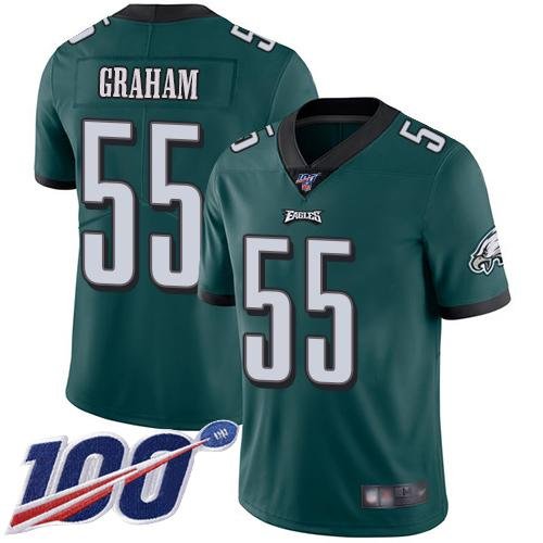 Philadelphia Eagles #55 Brandon Graham Midnight Green Team Color Stitched NFL 100th Season Vapor Limited Jersey