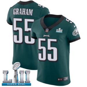 Philadelphia Eagles #55 Brandon Graham Midnight Green Team Color Super Bowl LII Stitched NFL Vapor Untouchable Elite Jersey