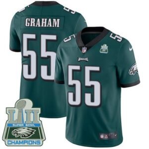 Philadelphia Eagles #55 Brandon Graham Midnight Green Team Color Super Bowl LII Champions Stitched NFL Vapor Untouchable Limited Jersey