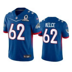 Philadelphia Eagles #62 Jason Kelce NFL 2022 NFC Pro Bowl Game Jersey Royal