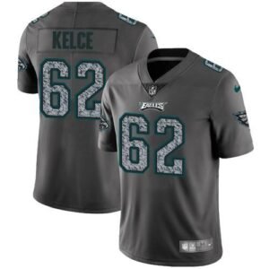 Philadelphia Eagles #62 Jason Kelce Gray Static Stitched NFL Vapor Untouchable Limited Jersey
