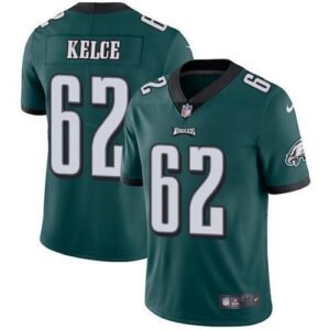 Philadelphia Eagles #62 Jason Kelce Midnight Green Team Color Stitched NFL Vapor Untouchable Limited Jersey