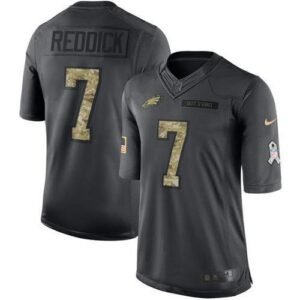 Philadelphia Eagles #7 Haason Reddick Black Stitched NFL Limited 2016 Salute To Service Jersey