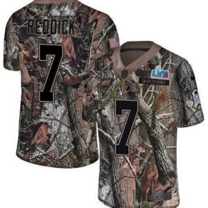 Philadelphia Eagles #7 Haason Reddick Camo Super Bowl LVII Patch Stitched NFL Limited Rush Realtree Jersey