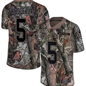 Nike Giants #5 Kayvon Thibodeaux Camo Men’s Stitched NFL Limited Rush Realtree Jersey