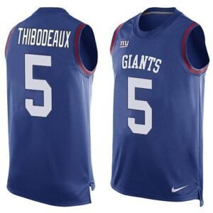 Nike Giants #5 Kayvon Thibodeaux Royal Blue Team Color Men’s Stitched NFL Limited Tank Top Jersey