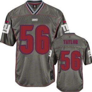 Nike Giants #56 Lawrence Taylor Grey Men’s Stitched NFL Elite Vapor Jersey