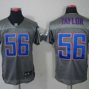 Nike Giants #56 Lawrence Taylor Grey Shadow Men’s Stitched NFL Elite Jersey