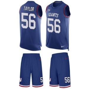 Nike Giants #56 Lawrence Taylor Royal Blue Team Color Men’s Stitched NFL Limited Tank Top Suit Jersey