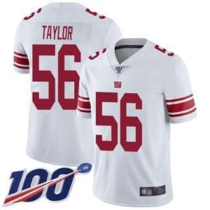 Nike Giants #56 Lawrence Taylor White Men’s Stitched NFL 100th Season Vapor Limited Jersey