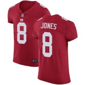Nike Giants #8 Daniel Jones Red Alternate Men’s Stitched NFL Vapor Untouchable Elite Jersey