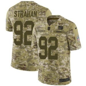 Nike Giants #92 Michael Strahan Camo Men’s Stitched NFL Limited 2018 Salute To Service Jersey