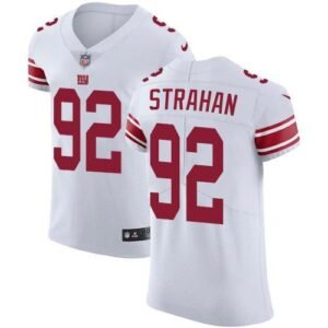 Nike Giants #92 Michael Strahan White Men’s Stitched NFL Vapor Untouchable Elite Jersey