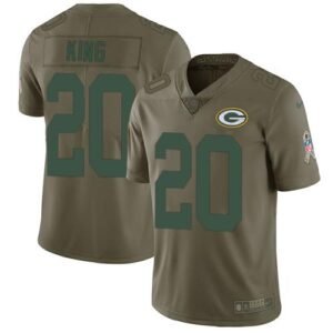 Nike Green Bay Packers #20 Kevin King Olive Stitched Limited 2017 Salute To Service Jersey