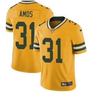 Nike Green Bay Packers #31 Adrian Amos Yellow Stitched Limited Rush Jersey