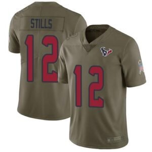 Nike Houston Texans #12 Kenny Stills Olive Stitched NFL Limited 2017 Salute To Service Jersey