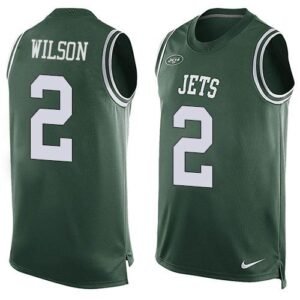 Nike Jets #2 Zach Wilson Green Team Color Stitched NFL Limited Tank Top Jersey
