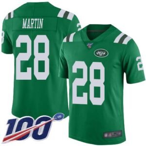 Nike Jets #28 Curtis Martin Green Stitched NFL Limited Rush 100th Season Jersey