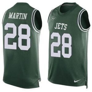 Nike Jets #28 Curtis Martin Green Team Color Stitched NFL Limited Tank Top Jersey